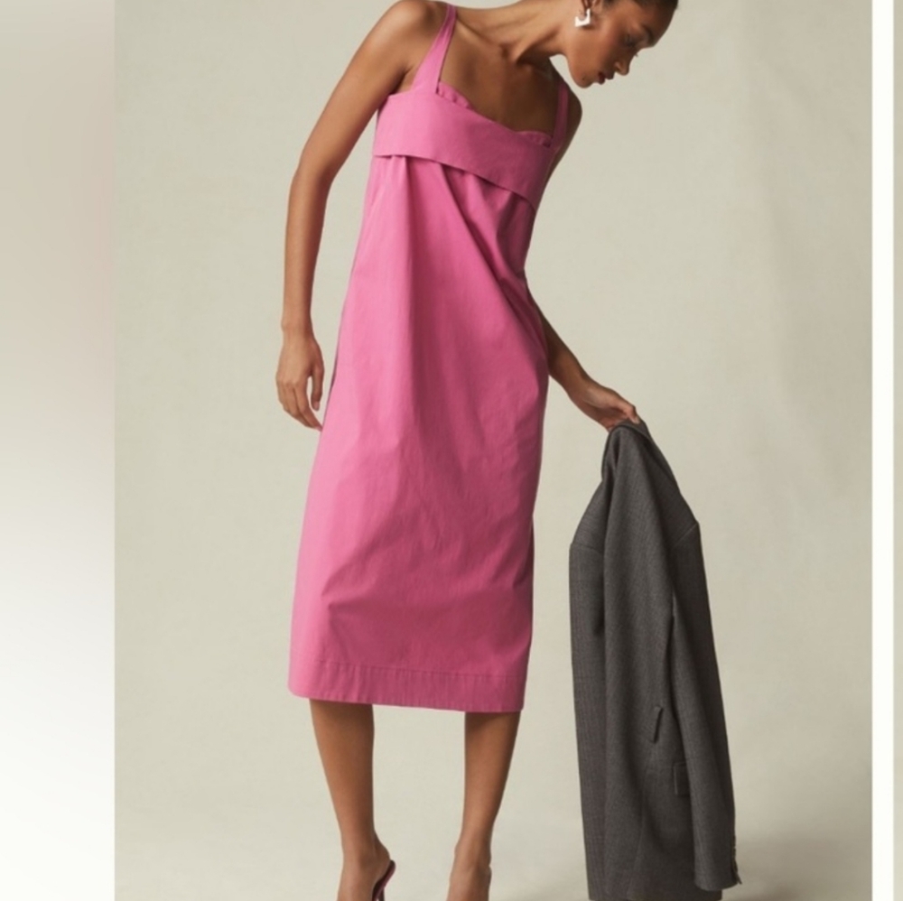 Maeve Cutout Babydoll Midi Dress Size Medium